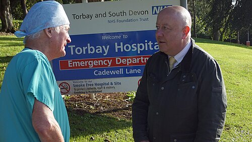 Steve at Torbay Hospital